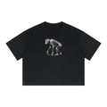 Black SCAN T-shirt featuring a full-body chimpanzee X-ray skeleton graphic