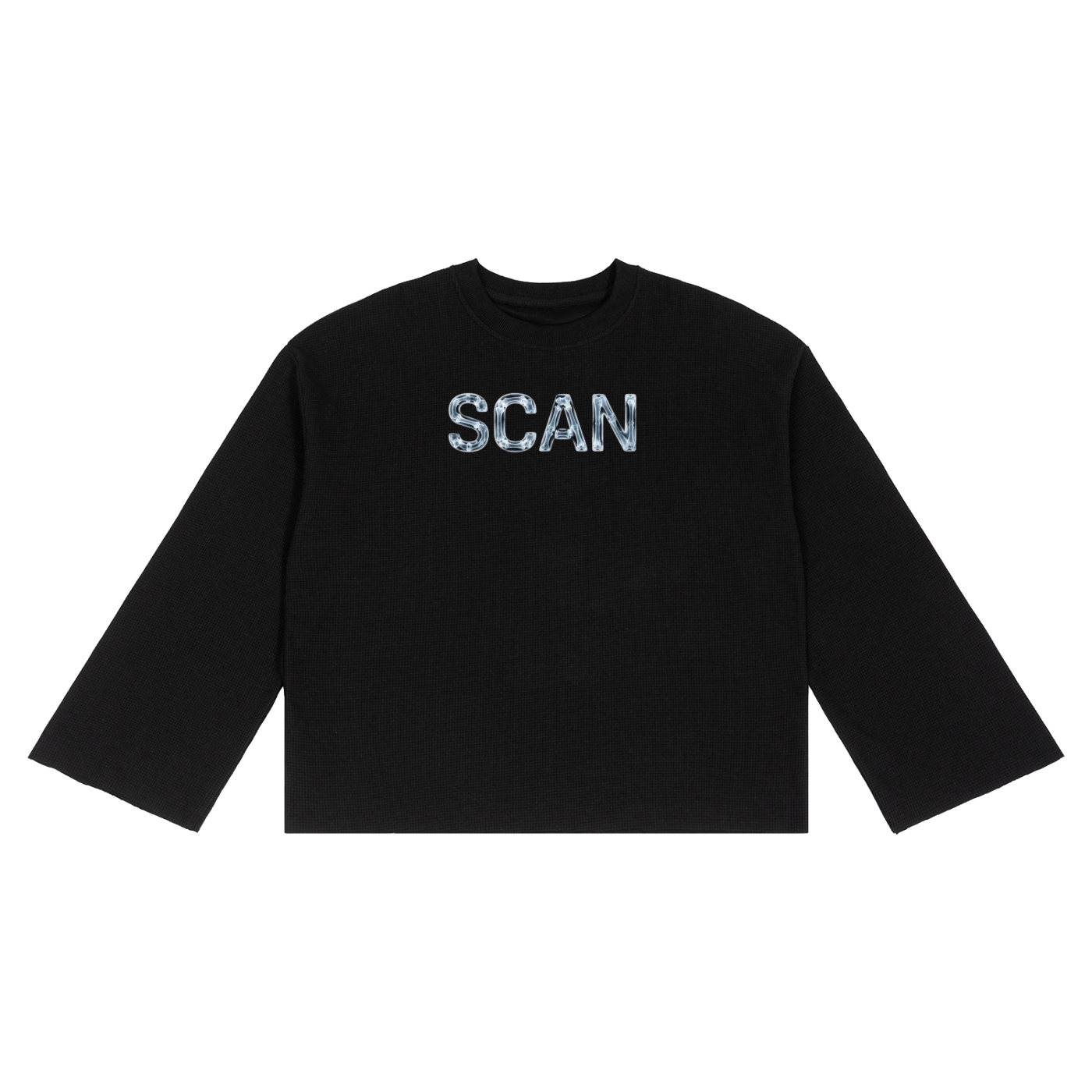 Unisex Waffle Raw Edge T-Shirt