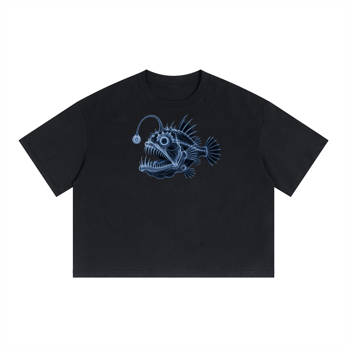 Unisex Boxy Drop Shoulder Crop T-Shirt