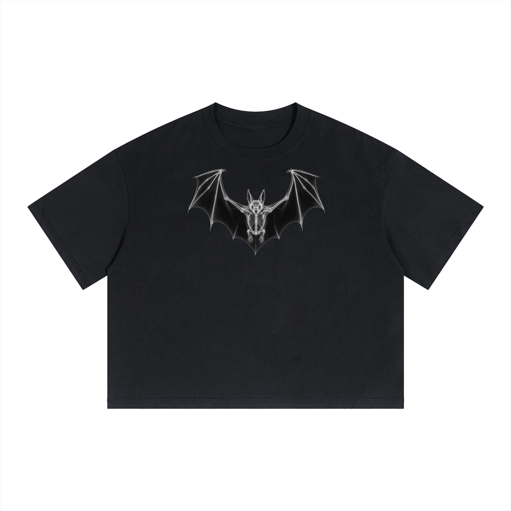 Unisex Boxy Drop Shoulder Crop T-Shirt