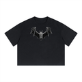 Unisex Boxy Drop Shoulder Crop T-Shirt