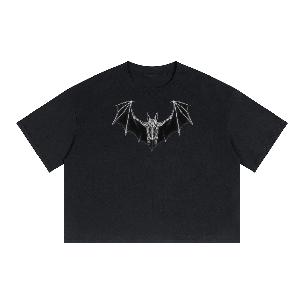 Unisex Boxy Drop Shoulder Crop T-Shirt