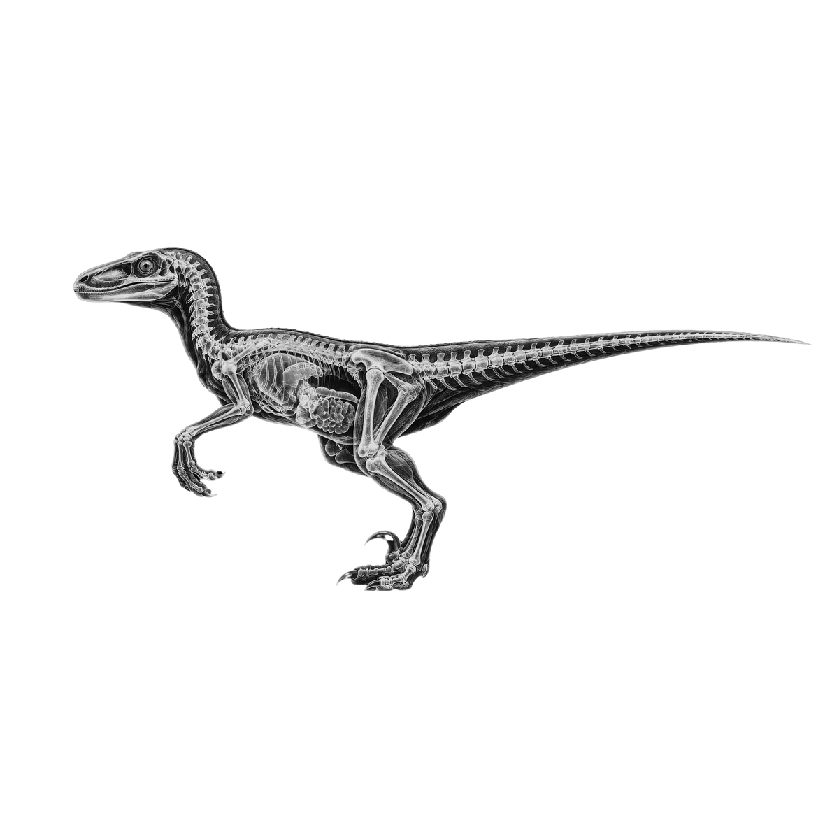 Velociraptor X-Ray Long Sleeve Tee